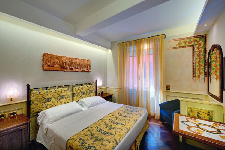 Klassisches doppelzimmer Art Hotel Commercianti Bologna Klassisches doppelzimmer Art Hotel Commercianti Bologna