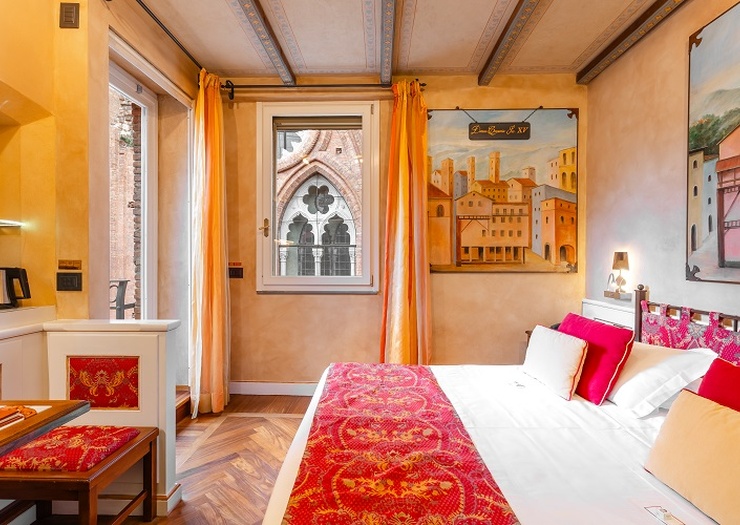 Deluxe doppelzimmer mit terrasse  Art Hotel Commercianti Bologna