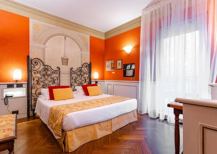 Deluxe doppelzimmer mit terrasse  Art Hotel Commercianti Bologna