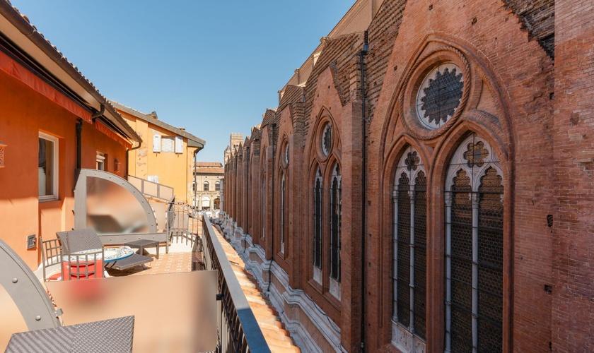 Deluxe Doppelzimmer mit Terrasse Art Hotel Commercianti Bologna Deluxe Doppelzimmer mit Terrasse Art Hotel Commercianti Bologna