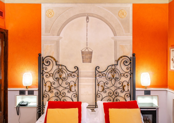Deluxe Doppelzimmer mit Terrasse Art Hotel Commercianti Bologna Deluxe Doppelzimmer mit Terrasse Art Hotel Commercianti Bologna