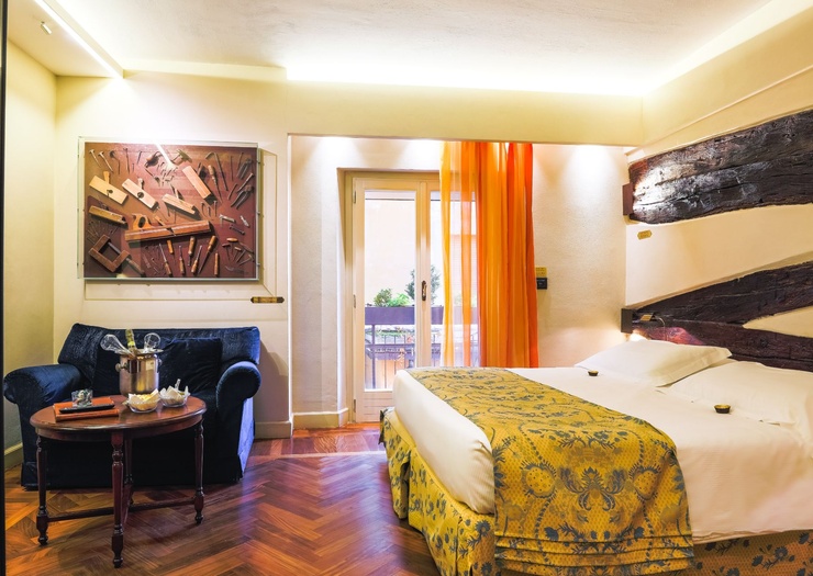 Deluxe Doppelzimmer Art Hotel Commercianti Bologna Deluxe Doppelzimmer Art Hotel Commercianti Bologna
