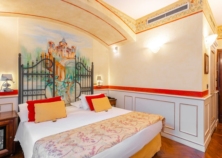 Deluxe Doppelzimmer Art Hotel Commercianti Bologna Deluxe Doppelzimmer Art Hotel Commercianti Bologna