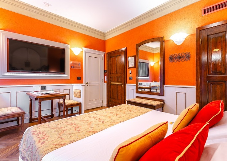 Deluxe doppelzimmer mit terrasse  Art Hotel Commercianti Bologna