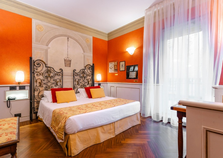 Deluxe Doppelzimmer mit Terrasse Art Hotel Commercianti Bologna Deluxe Doppelzimmer mit Terrasse Art Hotel Commercianti Bologna