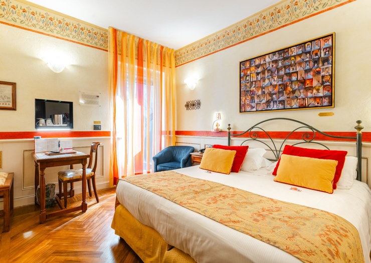 Deluxe Doppelzimmer mit Terrasse Art Hotel Commercianti Bologna Deluxe Doppelzimmer mit Terrasse Art Hotel Commercianti Bologna