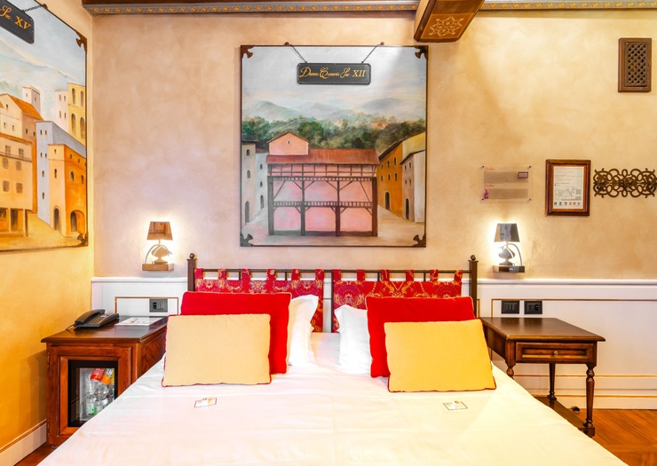 Deluxe Doppelzimmer mit Terrasse Art Hotel Commercianti Bologna Deluxe Doppelzimmer mit Terrasse Art Hotel Commercianti Bologna