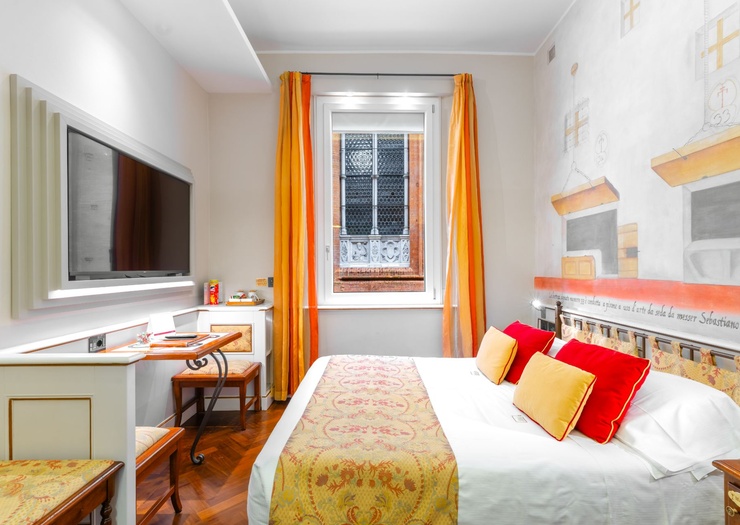 Klassisches Doppelzimmer Art Hotel Commercianti Bologna Klassisches Doppelzimmer Art Hotel Commercianti Bologna