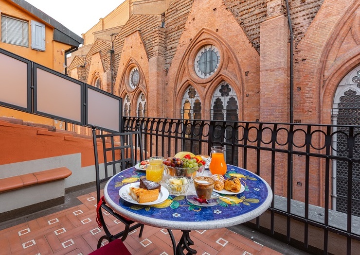 Deluxe doppelzimmer mit terrasse  Art Hotel Commercianti Bologna