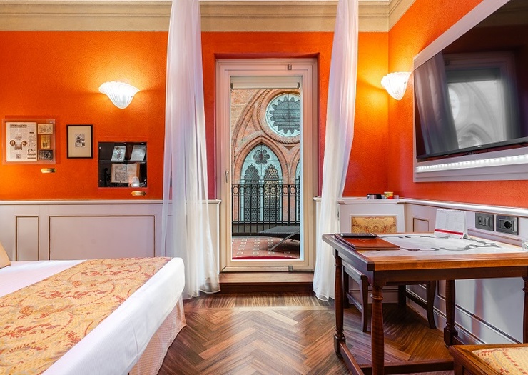 Deluxe doppelzimmer mit terrasse  Art Hotel Commercianti Bologna