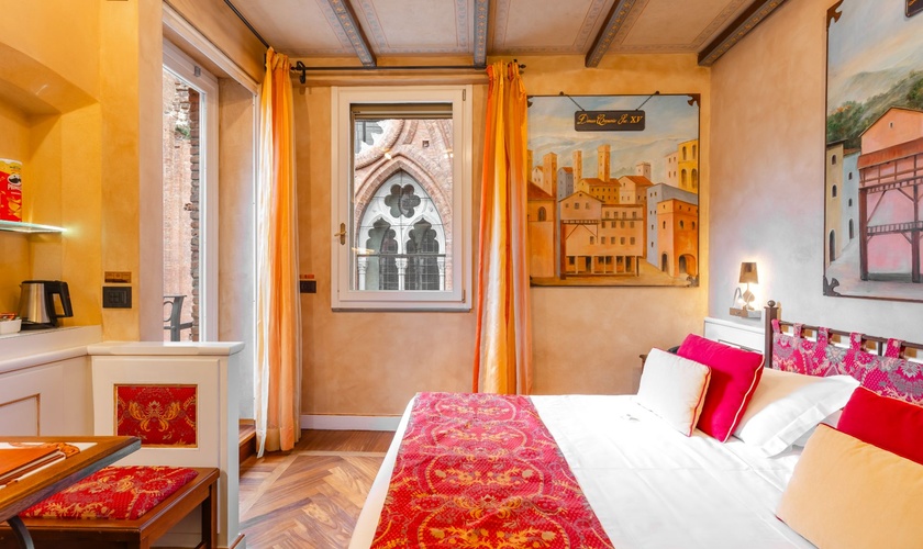 Deluxe Doppelzimmer mit Terrasse Art Hotel Commercianti Bologna Deluxe Doppelzimmer mit Terrasse Art Hotel Commercianti Bologna