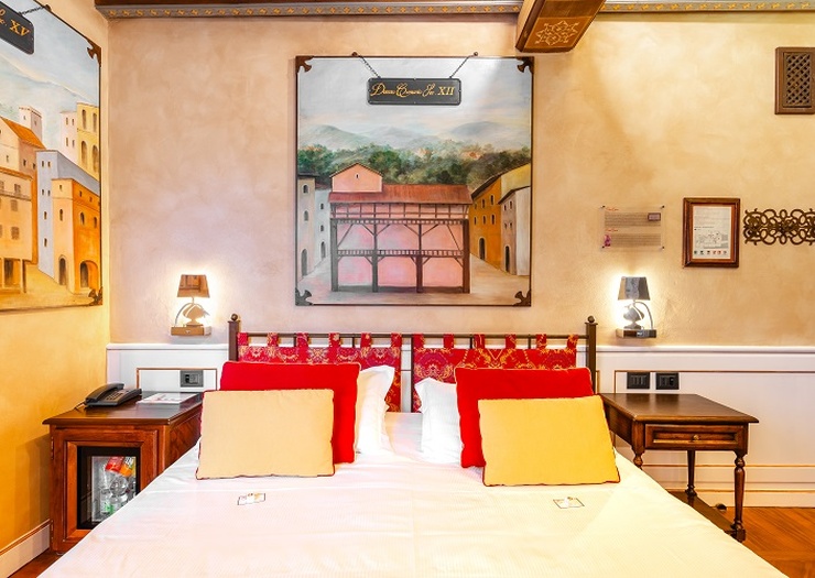 Deluxe doppelzimmer mit terrasse  Art Hotel Commercianti Bologna