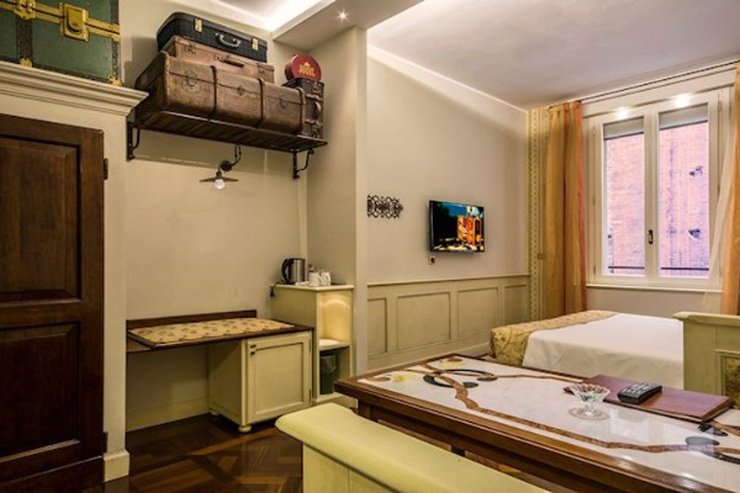 Klassisches doppelzimmer art hotel commercianti bologna Klassisches doppelzimmer art hotel commercianti bologna
