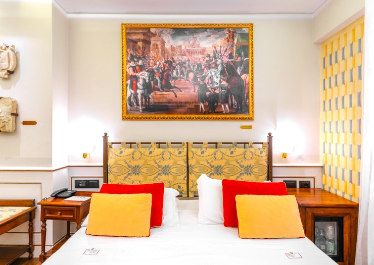 Klassisches Doppelzimmer Art Hotel Commercianti Bologna Klassisches Doppelzimmer Art Hotel Commercianti Bologna
