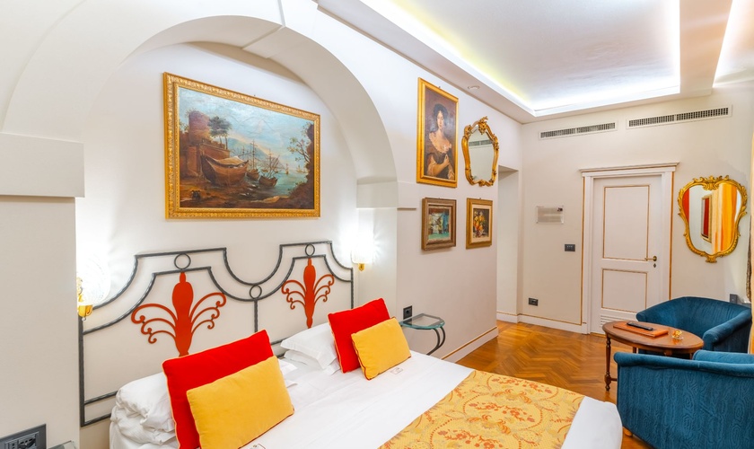 Klassisches Doppelzimmer Art Hotel Commercianti Bologna Klassisches Doppelzimmer Art Hotel Commercianti Bologna