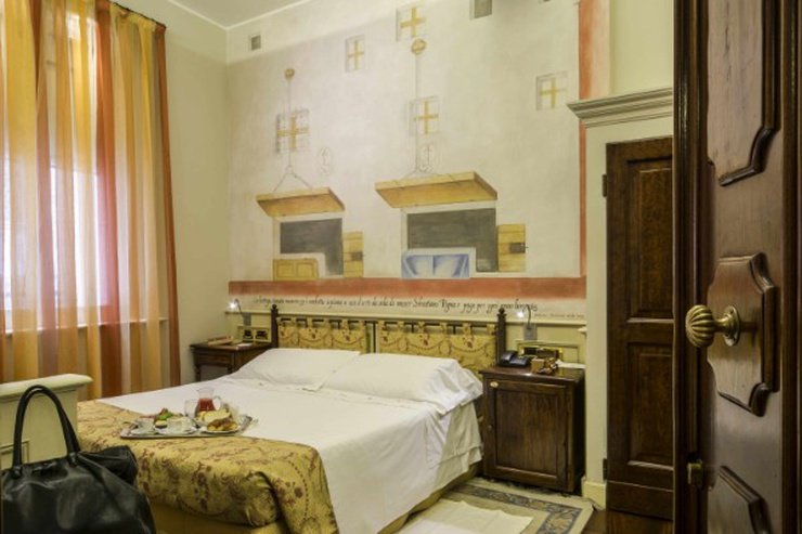 Klassisches doppelzimmer art hotel commercianti bologna Klassisches doppelzimmer art hotel commercianti bologna