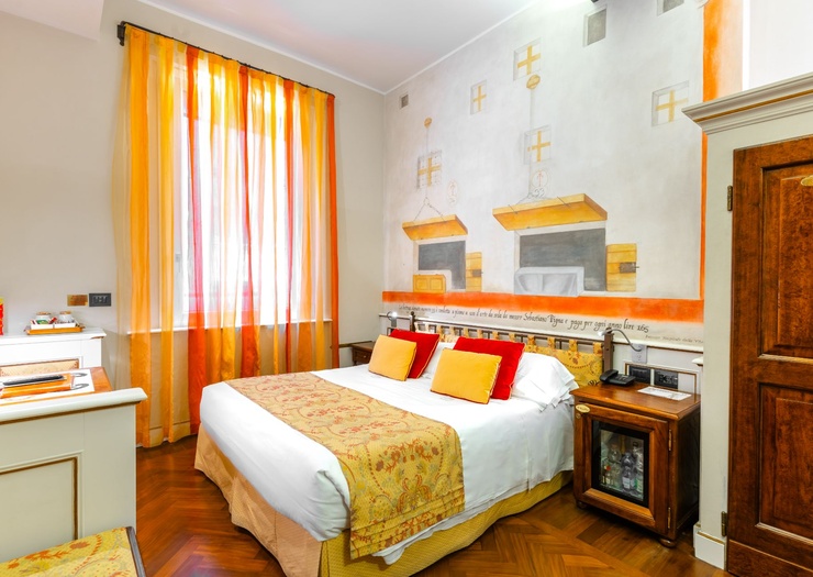 Klassisches Doppelzimmer Art Hotel Commercianti Bologna Klassisches Doppelzimmer Art Hotel Commercianti Bologna