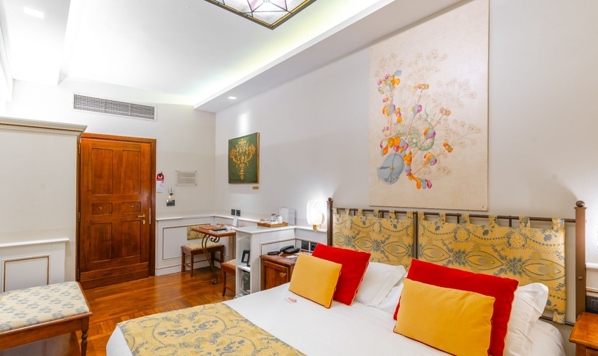 Klassisches Doppelzimmer Art Hotel Commercianti Bologna Klassisches Doppelzimmer Art Hotel Commercianti Bologna