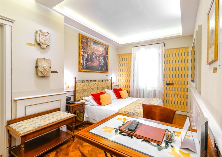 Klassisches Doppelzimmer Art Hotel Commercianti Bologna Klassisches Doppelzimmer Art Hotel Commercianti Bologna