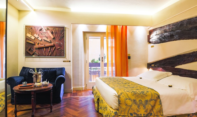 Deluxe Doppelzimmer  Art Hotel Commercianti Bologna