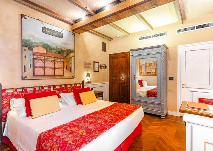 Deluxe doppelzimmer mit terrasse  Art Hotel Commercianti Bologna