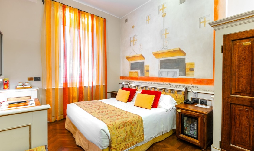 Klassisches Doppelzimmer Art Hotel Commercianti Bologna Klassisches Doppelzimmer Art Hotel Commercianti Bologna
