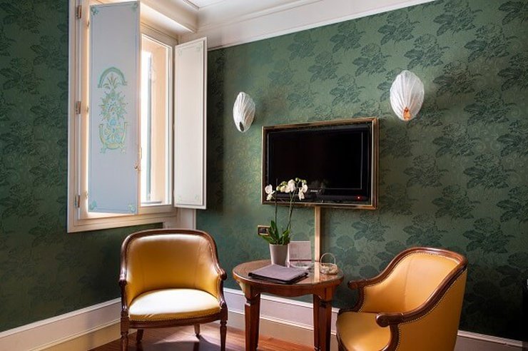 Klassisches doppelzimmer art hotel orologio bologna, italia Klassisches doppelzimmer art hotel orologio bologna, italia