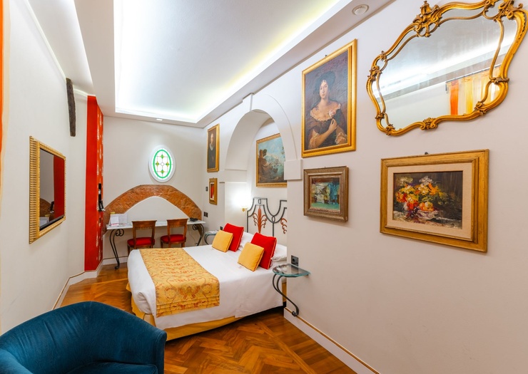 Klassisches Doppelzimmer Art Hotel Commercianti Bologna Klassisches Doppelzimmer Art Hotel Commercianti Bologna