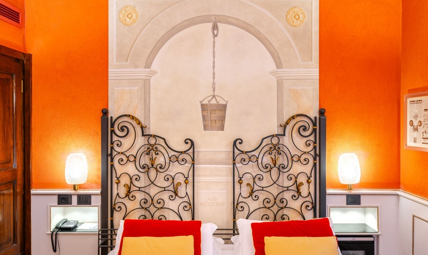 Deluxe Doppelzimmer mit Terrasse Art Hotel Commercianti Bologna Deluxe Doppelzimmer mit Terrasse Art Hotel Commercianti Bologna