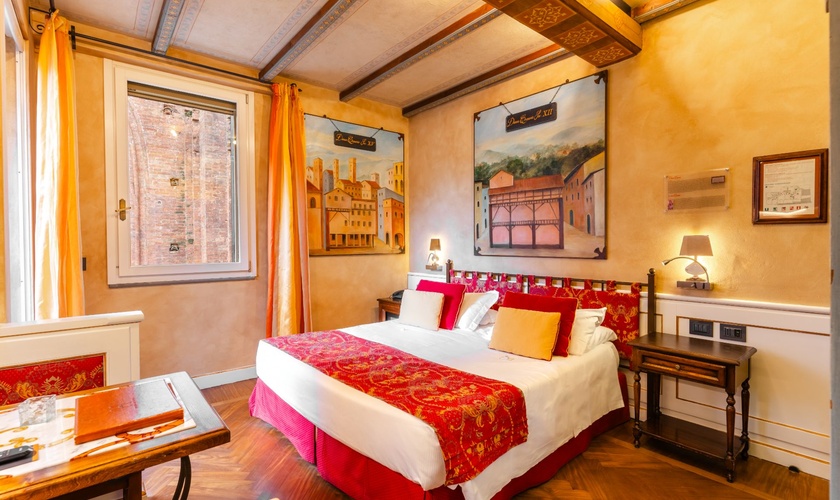 Deluxe Doppelzimmer mit Terrasse Art Hotel Commercianti Bologna Deluxe Doppelzimmer mit Terrasse Art Hotel Commercianti Bologna