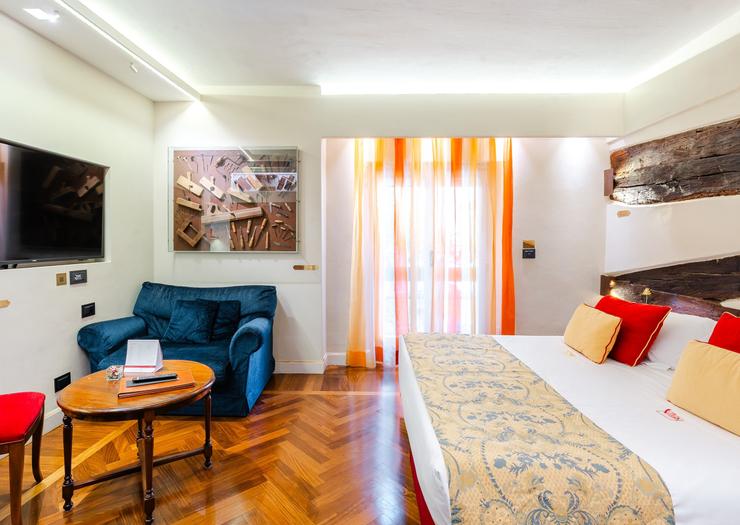 Deluxe Doppelzimmer Art Hotel Commercianti Bologna Deluxe Doppelzimmer Art Hotel Commercianti Bologna