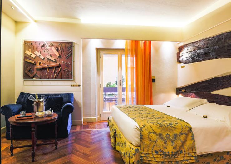 Deluxe Doppelzimmer Art Hotel Commercianti Bologna Deluxe Doppelzimmer Art Hotel Commercianti Bologna