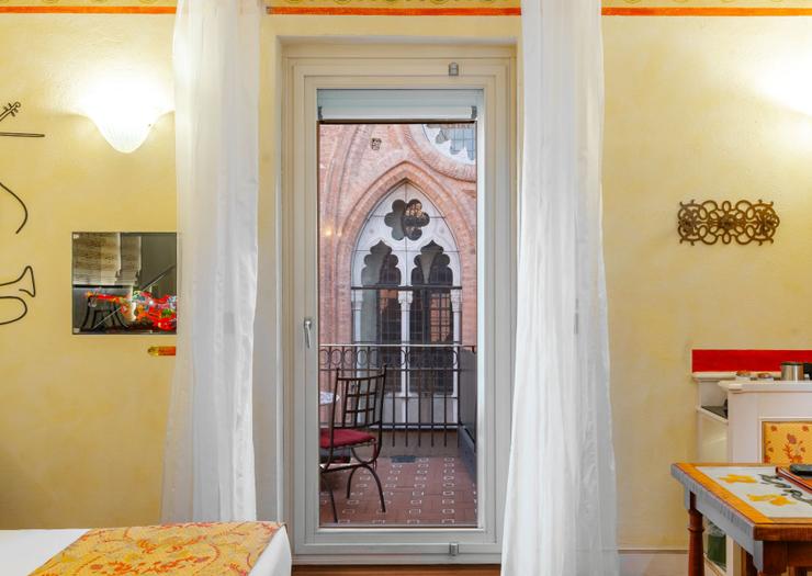 Deluxe Doppelzimmer mit Terrasse Art Hotel Commercianti Bologna Deluxe Doppelzimmer mit Terrasse Art Hotel Commercianti Bologna